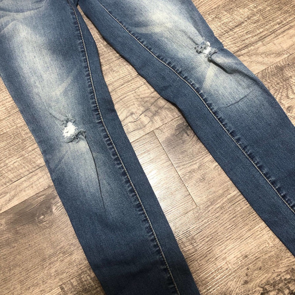 Blue Asphalt Women's Size 1/25 Jeans Killer Curves Skinny Dark Blue Stretch E2 - Picture 3 of 6
